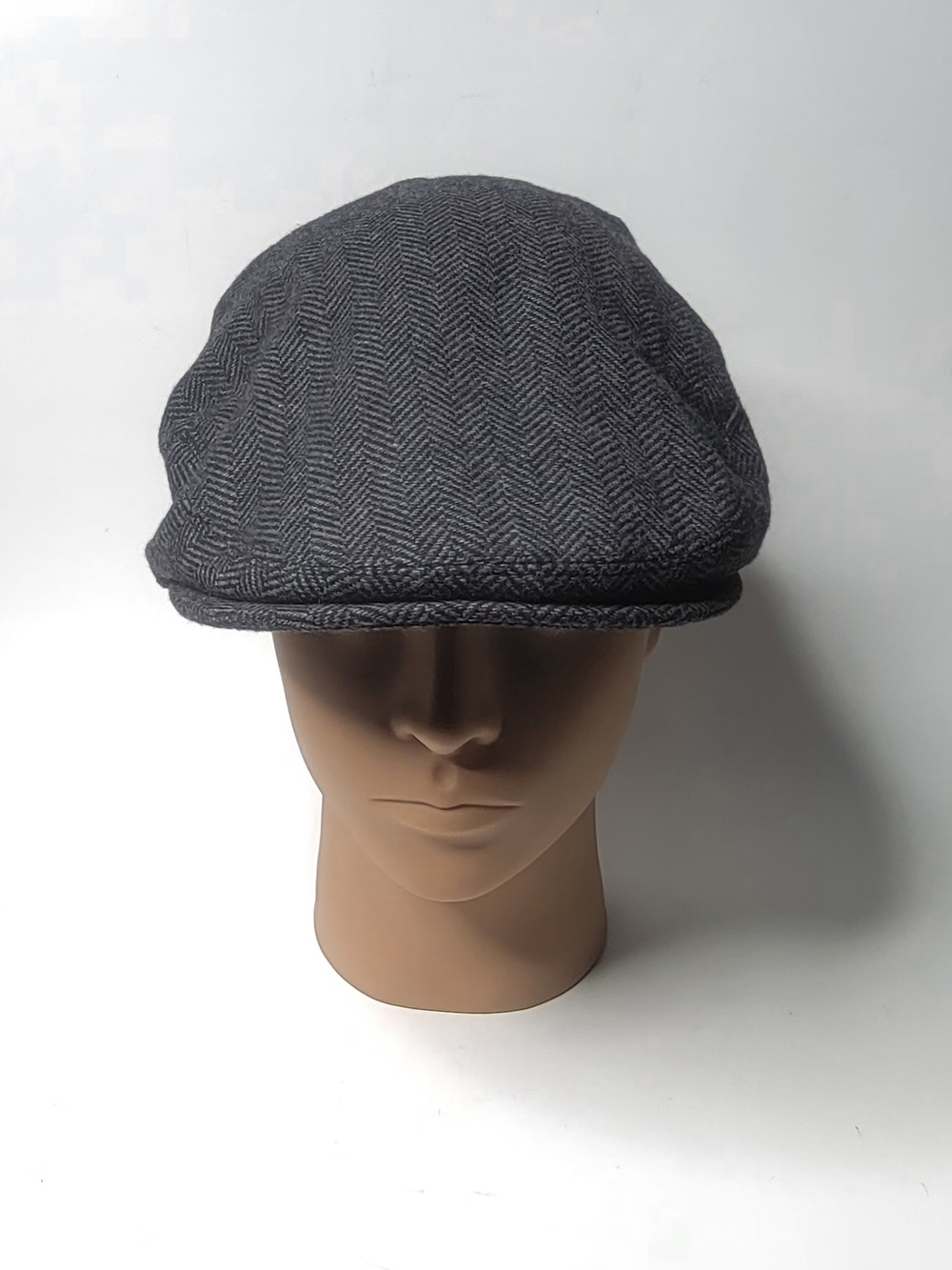 VOBOOM Men's Herringbone Flat IVY newsboy Hat Gray Size 7 1/2 -61cm
